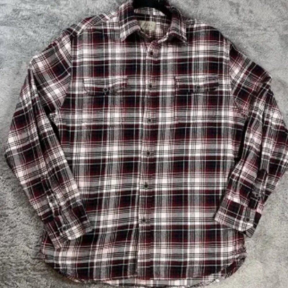 Jachs Flannel Shirt Large 100% Cotton